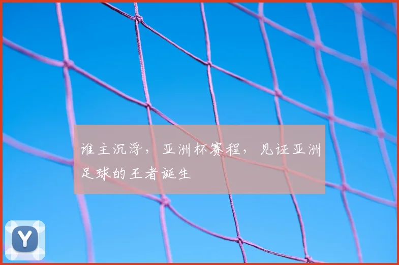 谁主沉浮，亚洲杯赛程，见证亚洲足球的王者诞生